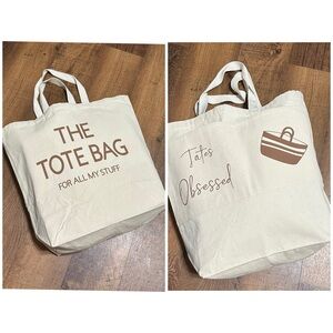 Canvas Tote Bag with Fun Print
